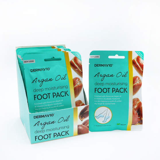 Derma V10 Argan Oil Foot Pack