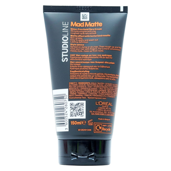 L'oreal Studio Line Matte & Messy Paste Tube