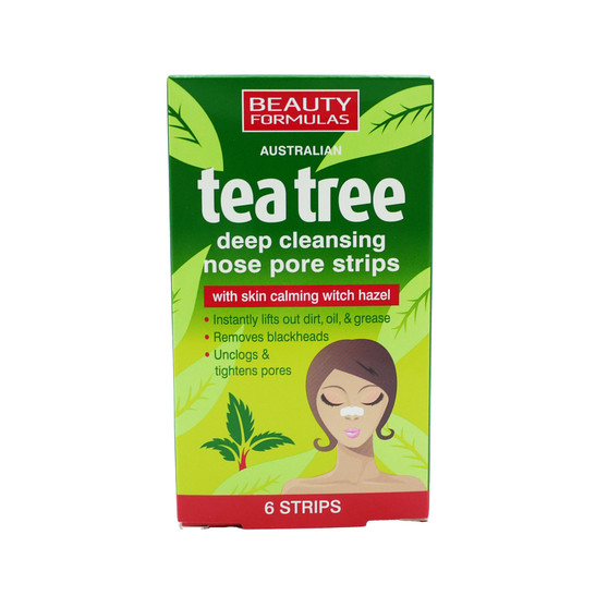 Beauty Formulas Tea Tree Nose Pore Strips 6 Pack