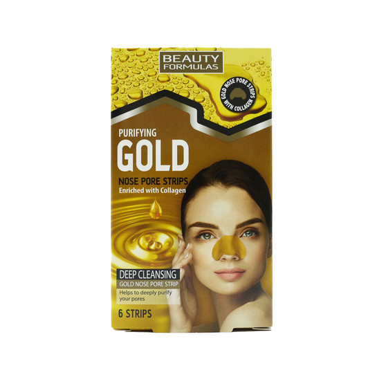 Beauty Formulas Gold Nose Pore Strips 6 Pack