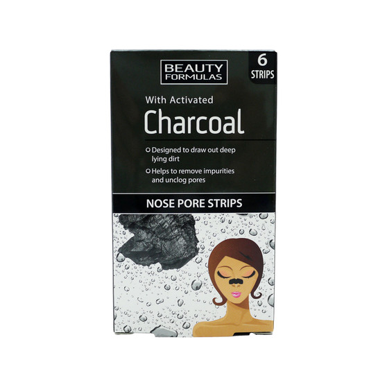Beauty Formulas Charcoal Nose Pore Strips 6 Pack