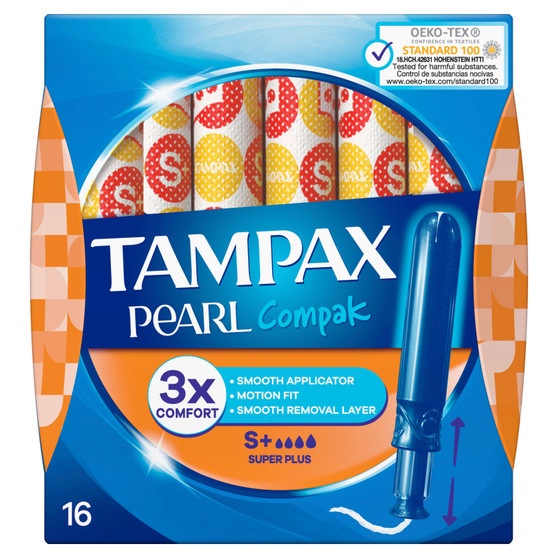 Tampax Compak Pearl Super Plus 16 Pack