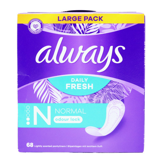 Always Panty Liners Normal Daily  68 Pack