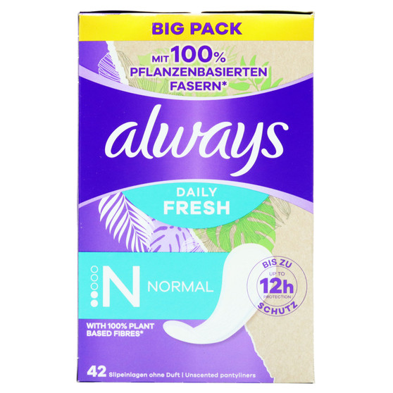 Always Panty Liners Normal Daily 42 Pack