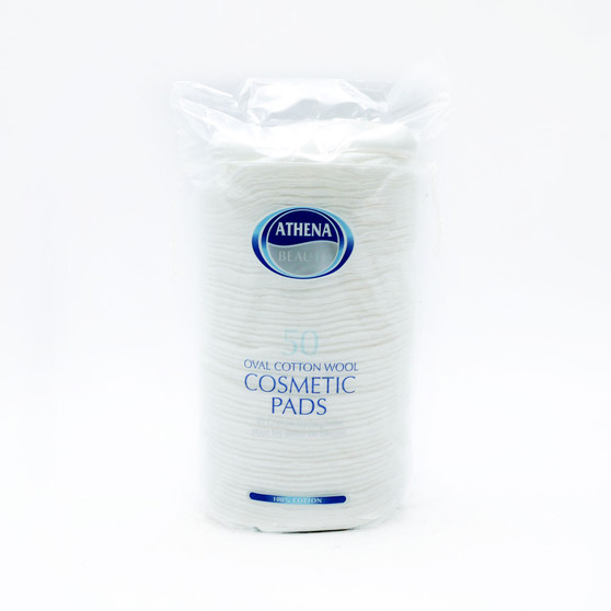 Athena Cotton Oval Cosmetic Pads 50 Pack