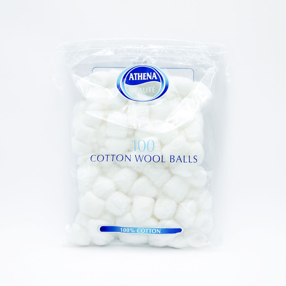 Athena Cotton Balls White 100 Pack
