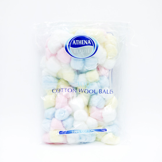 Athena Cotton Balls Coloured 100 Pack
