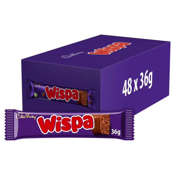 Cadbury Wispa Chocolate Bar 36g 48 Pack