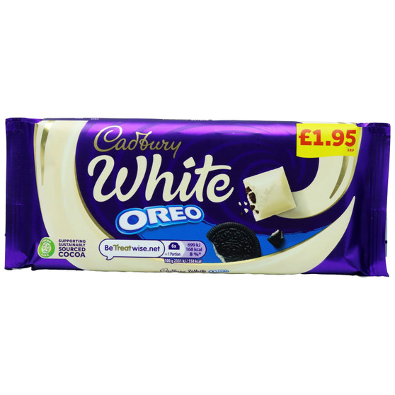 Cadbury White Oreo Bar 120g