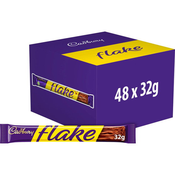 Cadbury Flake Chocolate Bar 32g 48 Pack