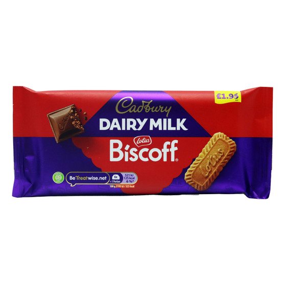 Cadbury Dairy Milk Biscoff Bar 95g