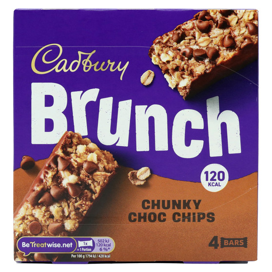Cadbury Brunch Bar Choc Chip 112g 4 Pack