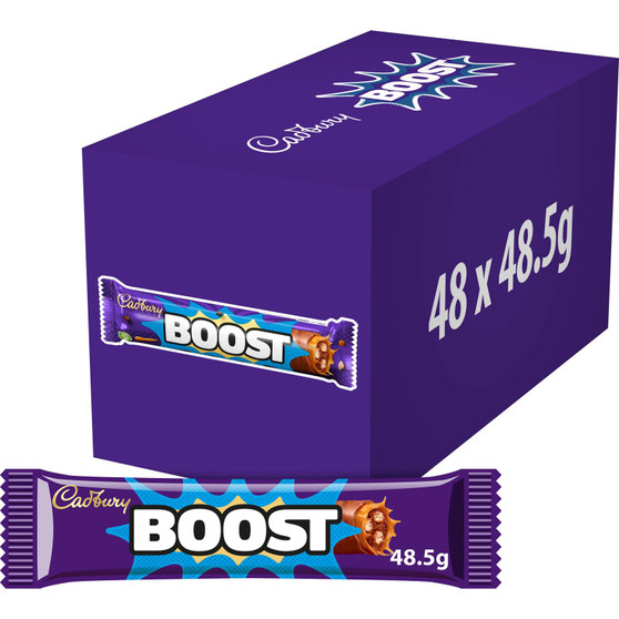 Cadbury Boost Chocolate Bar 48.5g 48 Pack