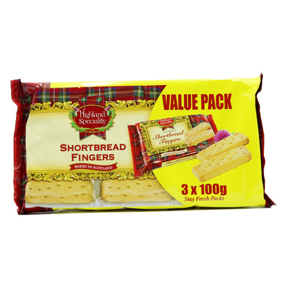 Scottish Shortbread Fingers 300g 3 Pack