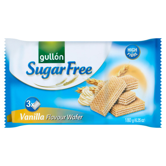 Gullon Sugar Free Vanilla Flavour Wafer 180g