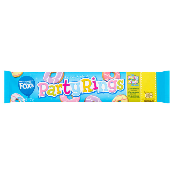 Foxs Party Rings 125g