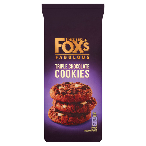 Foxs Cookie Triple Choc 180g
