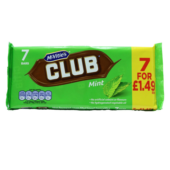 Club Biscuits Mint 154g 7 Pack