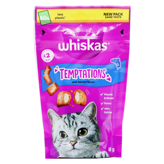 Whiskas Cat Temptations Salmon 60 6 Pack