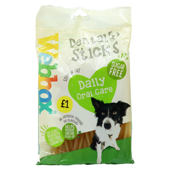Webbox Dog Dental Sticks 180g 10 Pack