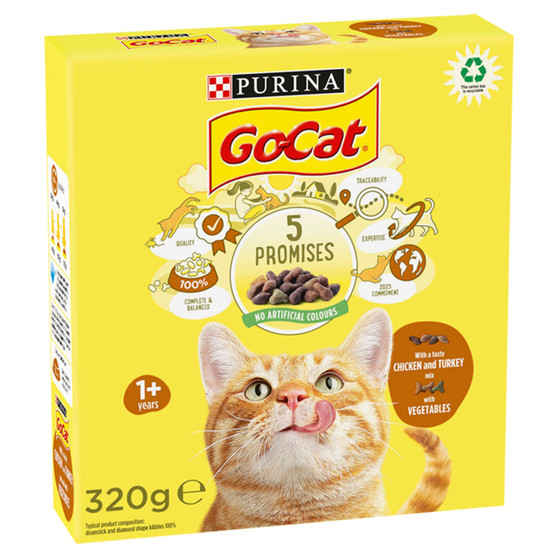 Go-Cat Turkey Chicken & Vegetable 320g