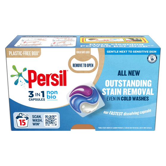 Persil 3in1 Capsules Non Bio 15 Wash
