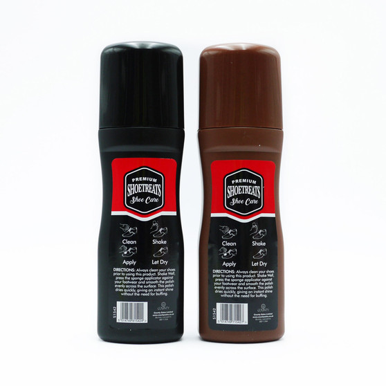 Shoe Treats Liquid Polish Black & Brown 75ml