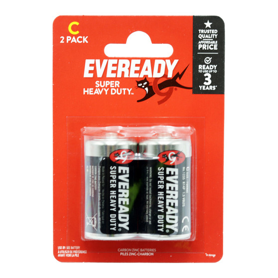 Eveready Batteries Zinc C Twin Pack