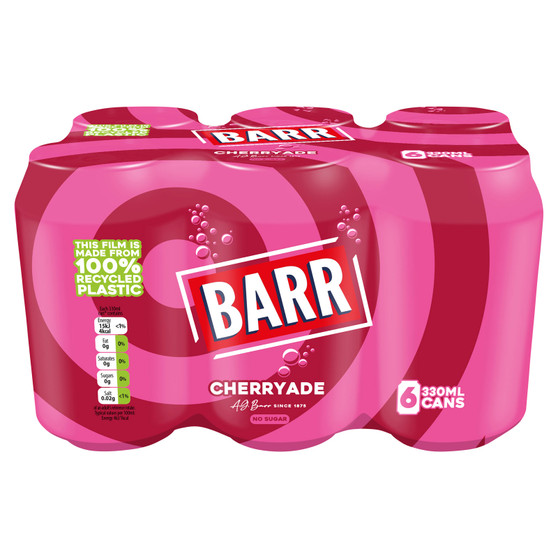 Barr Cherryade 6 Pack Cans