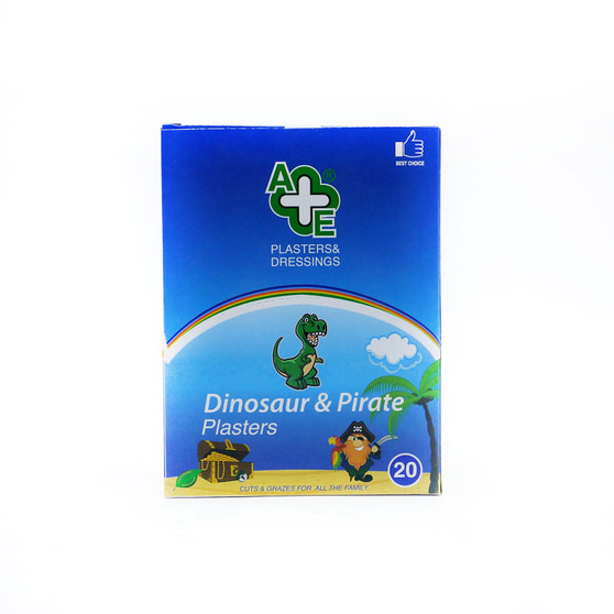 A & E Dinosaur & Pirate Plasters 20 Pack