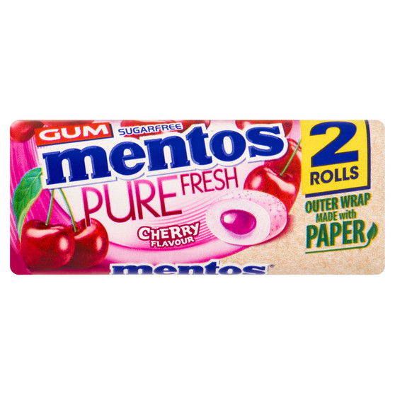 Mentos Pure Fresh Roll Duo Cherry 31g