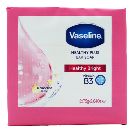 Vaseline Soap Healthy Bright 75gm 3 Pack