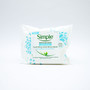 Simple Cleansing Facial Wipes Water Boost 25 Pack