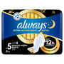 Always Ultra Secure Night Extra Wings Size 5 8 Pack
