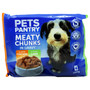 Pets Pantry Meaty Chunks Gravy Pouch 400g 4 Pack