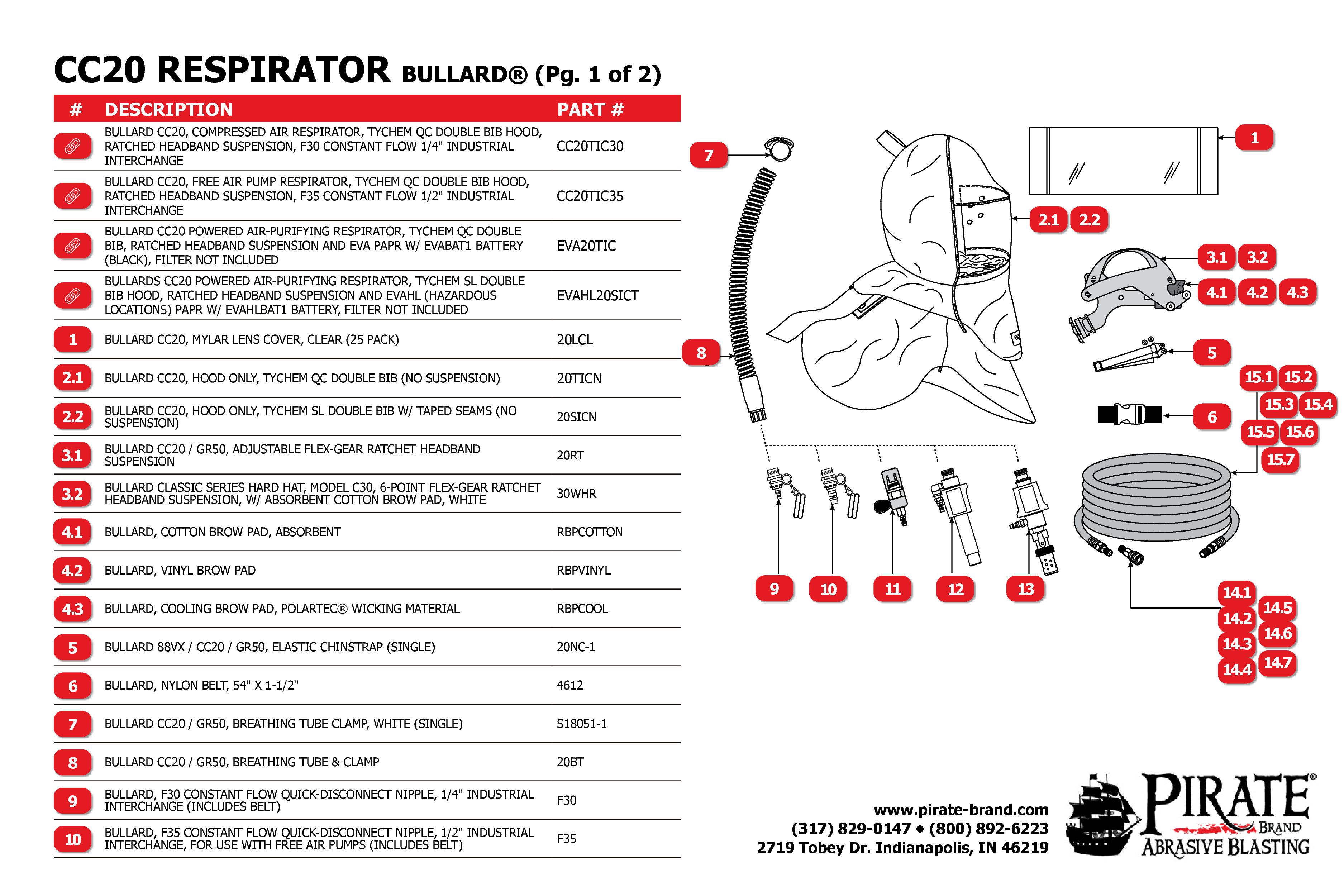 Bullard-CC20-LD Line Drawning