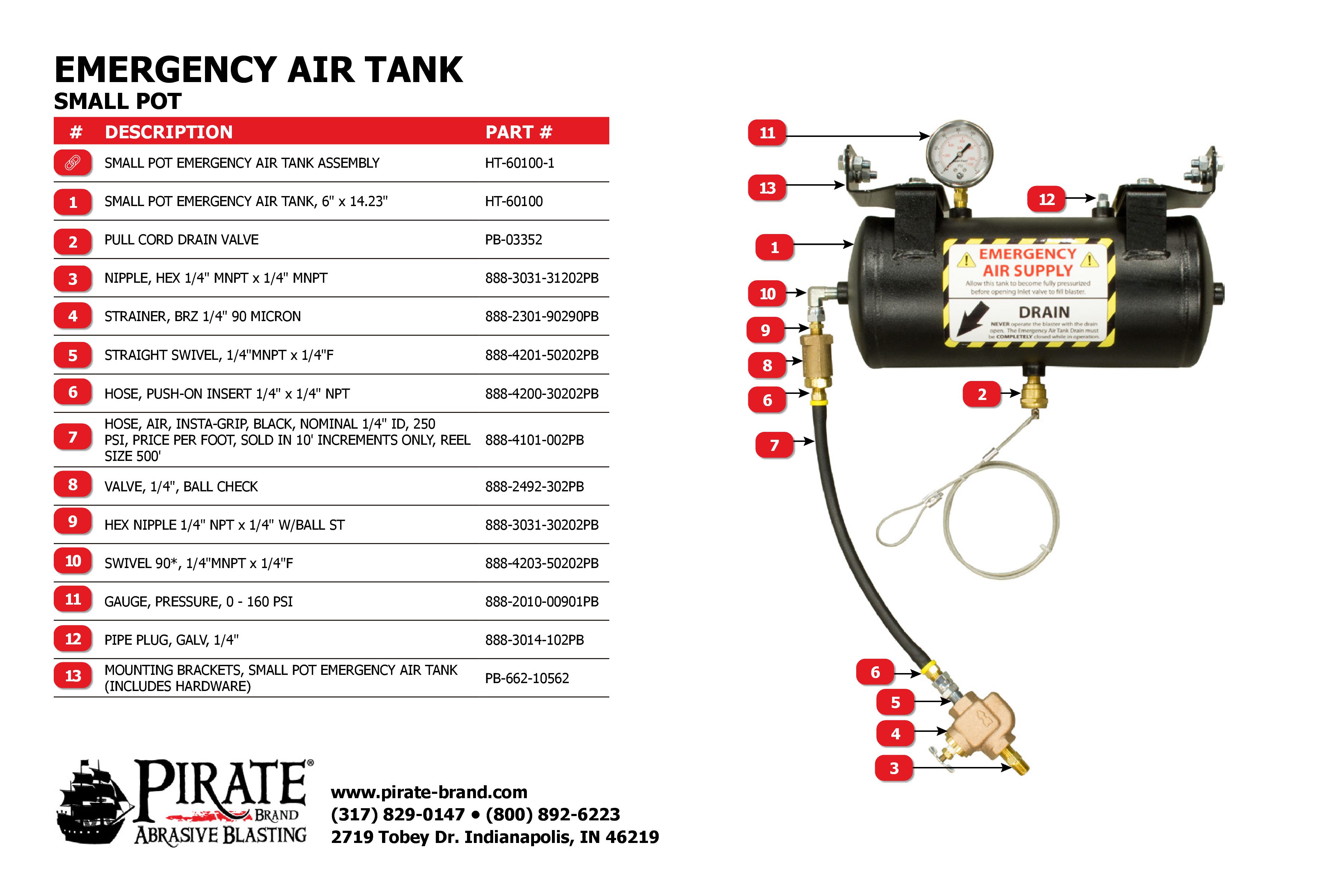 SM-EMER-TANK-LD Line Drawning