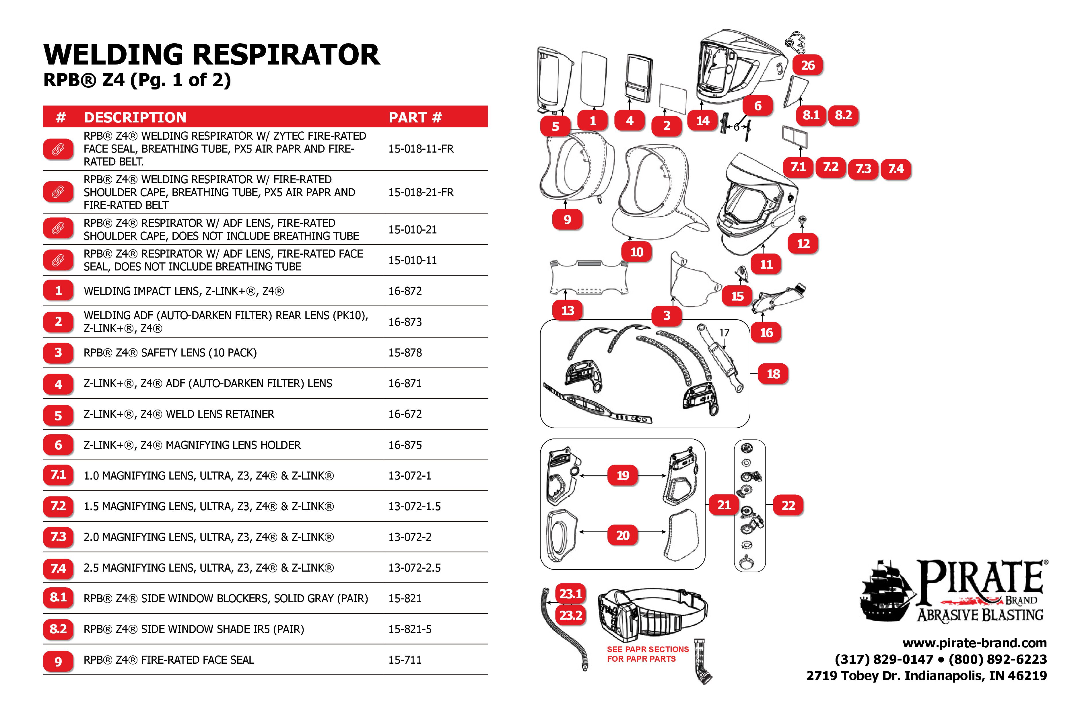 Z4-Respirator-LD Line Drawning