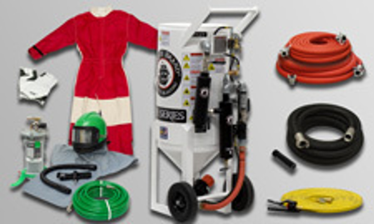 ABRASIVE BLASTERS - 3.5 CU FT PORTABLE PACKAGES