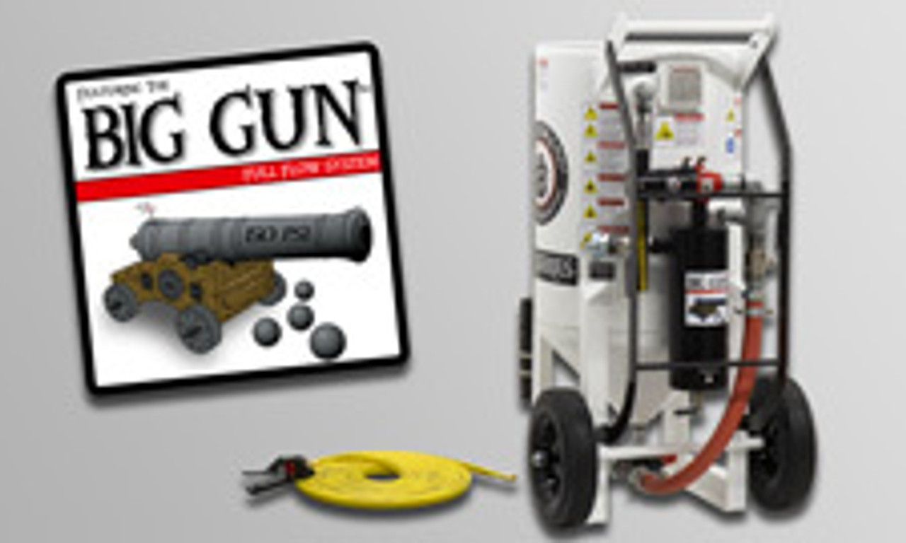 ABRASIVE BLASTERS - 6.5 CU FT PORTABLE - BIG GUN