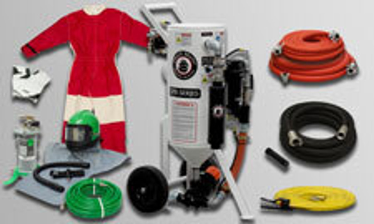 ABRASIVE BLASTERS - 1.5 CU FT PORTABLE PACKAGES