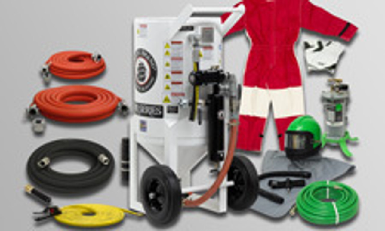 ABRASIVE BLASTERS - 6.5 CU FT PORTABLE PACKAGES