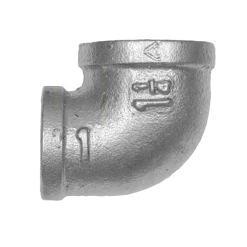 ELBOW, REDUCING, GALV, 1-1/4" x 1"