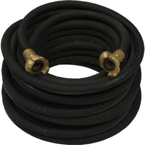1/2' BLASTHOSEEXTENSIONASSEMBLY W/ COUPLINGS (INCLUDES): (100') BLACK BLAST HOSE & (2)BRASS QUICK COUPLERS