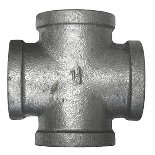 CROSS TEE, GALV, 1-1/4"