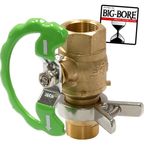 BALL VALVE W/ SANITARY CLAMP STYLE UNION, 1-1/4", BIG-BORE™, W/ HALF HANDLE