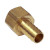 FITTING, 1/2" HOSE x 1/2", BRASS