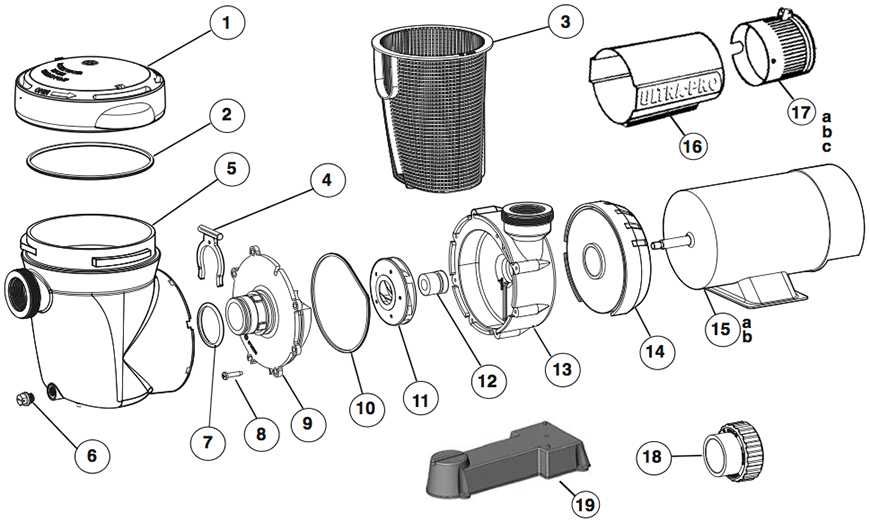 Aretle Poolpumpen-Dichtungsset Für Hayward Power-Flo Matrix – Reparatursatz Mit O-Ringen