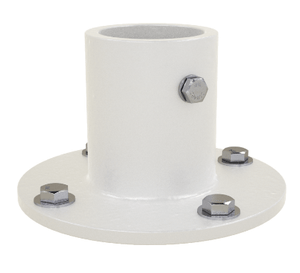 Aluminum Slide Anchor, White - 5 Inch with Mounting Hardware- Perma-Cast