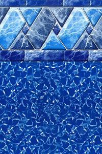 24 Ft Round Riverstone UniBead Aboveground Pool Liner 52" Wall